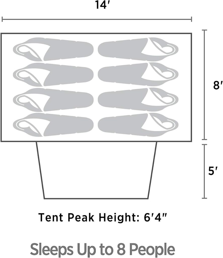 Outbound Dome Tent for Camping with Carry Bag and Rainfly, Easy Set Up  Water Resistant, 3 Season