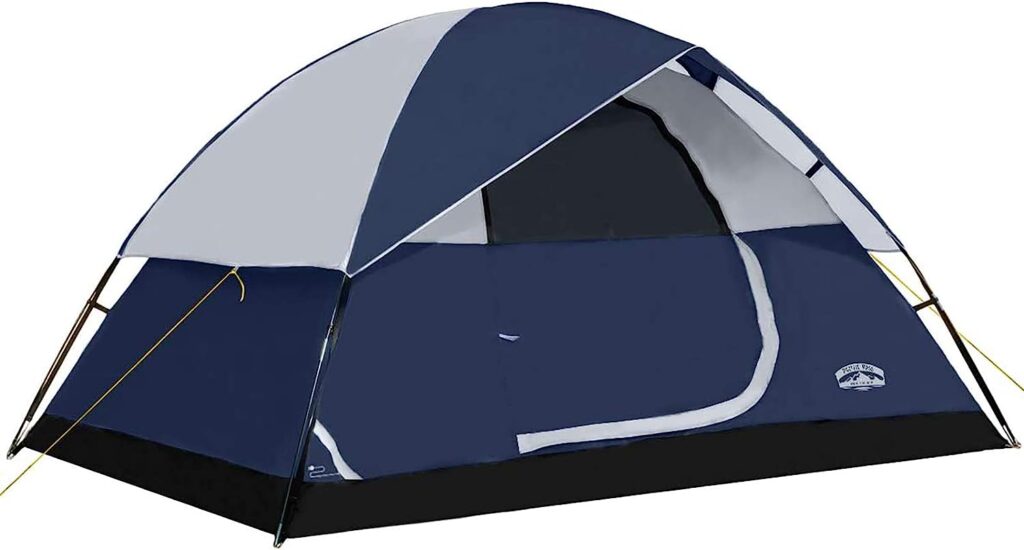 Pacific Pass 2/4/6 Person Family Dome Tent with Removable Rain Fly, Easy Setup for Camp Outdoor